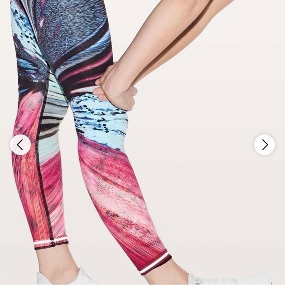 Lululemon Speed Wunder Tight Nulux Women's Electrobeam Multi Pink Blue s… - Picture 3 of 8